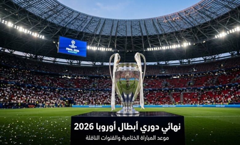 كأس دوري أبطال أوروبا وموعد النهائي 2026