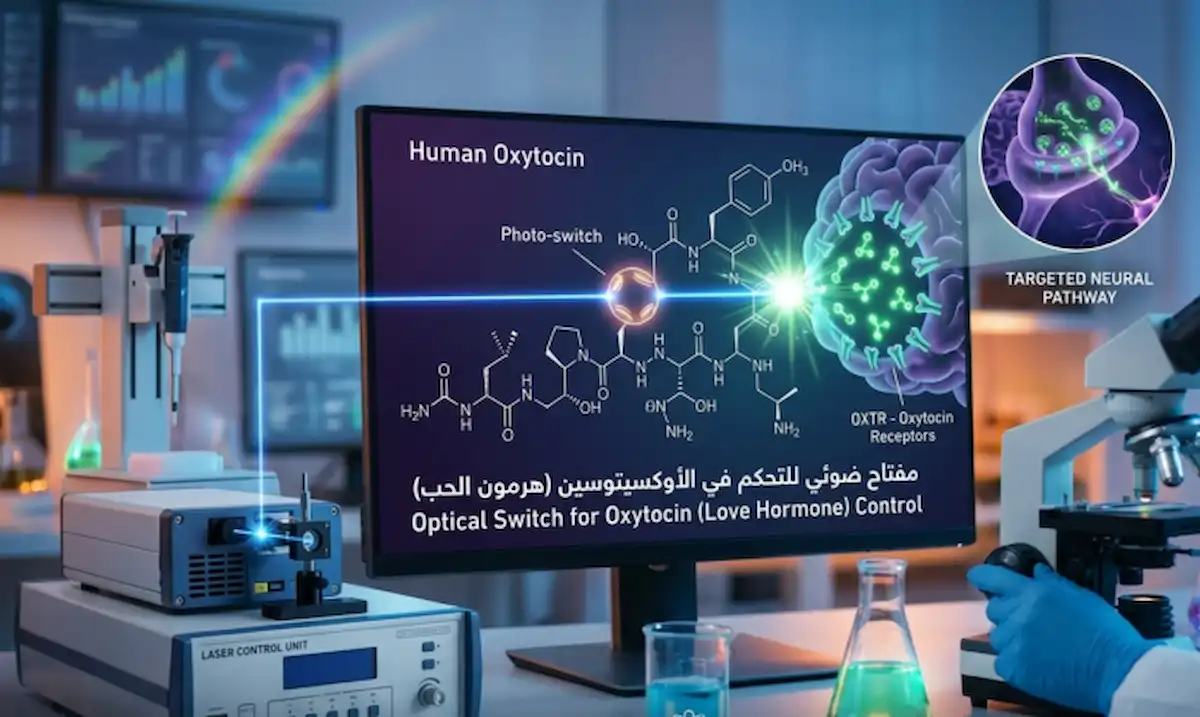 إنجاز علمي مذهل تطوير مفتاح ضوئي للتحكم في هرمون الحب