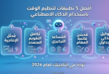 تطبيقات ذكاء اصطناعي لتنظيم الوقت