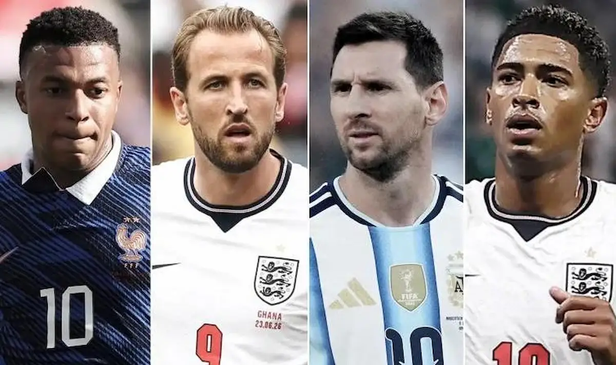 ترتيب هدافي كأس العالم عبر التاريخ ميسي مبابي