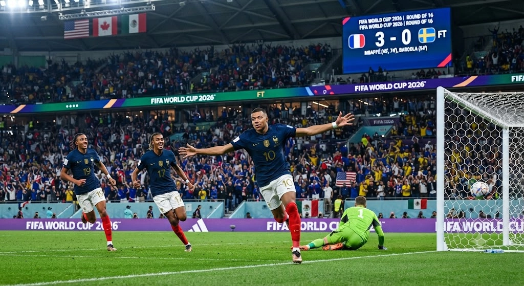 مباراة فرنسا والسويد كاس العالم