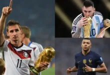 من الهداف الاسطوري لكأس العالم وما ترتيب ميسي ومبابي