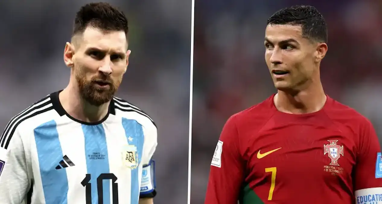 ميسي ورونالدو في فريق واحد لأول مرة