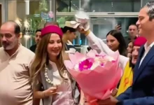 وصول نانسي عجرم إلى تونس واستقبال حافل قبل حفل قرطاج